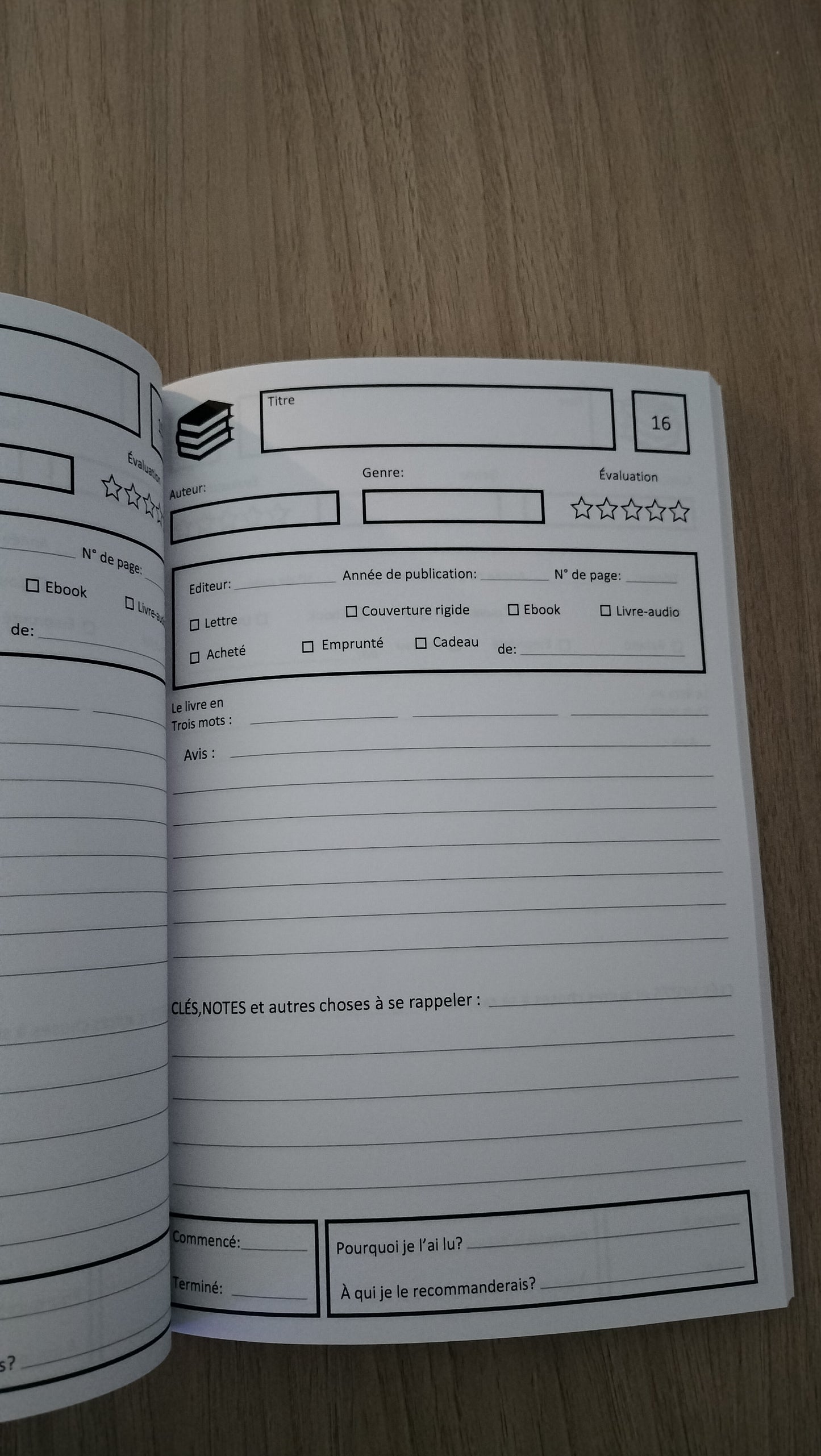 Carnet de lecture
